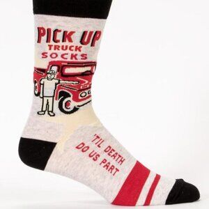 NWT men's blue Q Pick up Truck socks